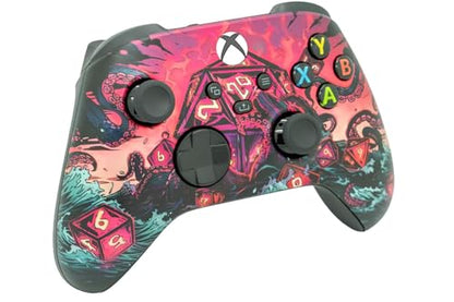 Wireless Custom Controller Compatible with PC, Windows 10+, Series X/S & One (Series X/S Colorful Squid) - color: Series X/S Colorful Squid