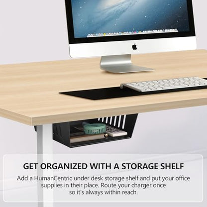 2 Pack Under Desk Shelf - Black Desk Shelf for Office Tables & Workstations（8Inch） - size: 8 inch 2 Pack
