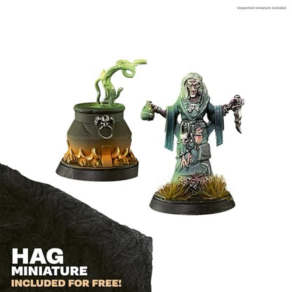 The Army Painter GameMaster: Wilderness Adventures Role-playing Paint Set, 15x18 ml Warpaints Fanatic Acrylic, 1 GameMaster Drybrush, 1 FREE Hard-plastic snap-fit Hag Miniature | 15 x 18ml Warpaints Fanatic Acrylic Paints, 1 GameMaster Dry Brush, 1 Free M
