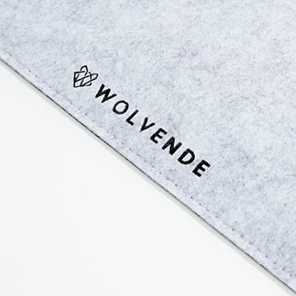 Premium Felt Desk Mat | Small 12" x 27.5" | Multifunctional Desk Pad for Home Office | Light Gray - color: Light Gray, size: 12" x 27.5"