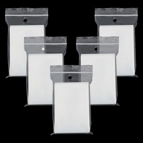 5 Pack 500 Sheets Clear Card Sleeves, Clear Soft Trading Card Sleeves Baseball Cards Protectors Compatible with Standard Sized Board Games for Game Cards