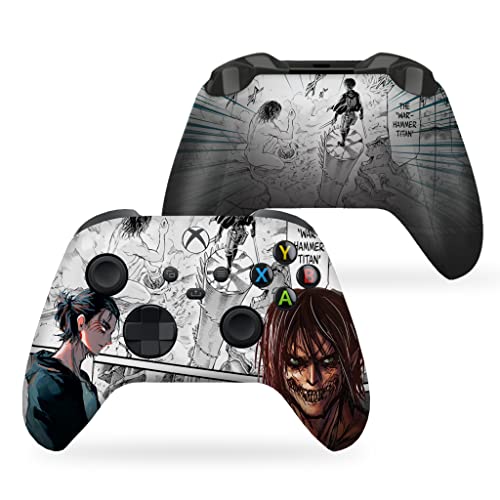 DreamController Attackk On Tittan Custom X-box Controller Wireless compatible with X-box One/Series X/S Proudly Customized in USA with Permanent HYDRO-DIP Printing(NOT JUST A SKIN) (MODDED) - color: Attack On Titan, size: Modded - Front & Back Print