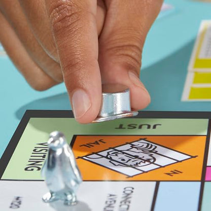 Monopoly Board Game | Classic Game with Storage Tray and Larger Tokens | Ages 8+ | 2 to 6 Players | Family Games for Kids and Adults | Kids Gifts