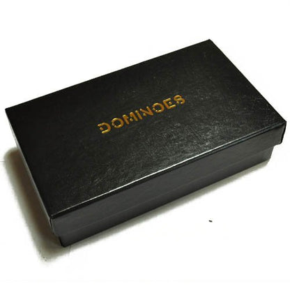 Marion Double 9 Domino Set (55 Tiles) Jumbo Tournament Professional Size with Spinners in Arcadian Paper Storage Box (Black Arcadian) - color: Black Arcadian