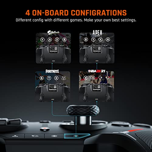 BIGBIG WON BLITZ2 Wireless Controller, 16 Fully Mechanical Micro Switch, 2000Hz Report Rate, TMR Electromagnetic Joysticks, PC Controller for PC/Switch/iOS/Android - size: BLITZ1