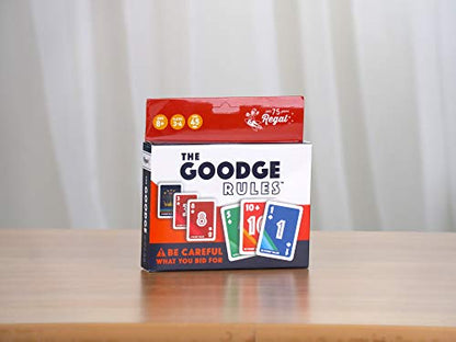 Regal Games The Goodge Rules Fun Card Game Set - 3 4 Player Card Games for Adults, Kids, Teens - Fun & Travel Playing Cards for Game Night (1 Deck, 51 Cards) - size: The Goodge Rules