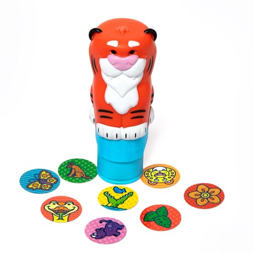 Melissa & Doug Sticker Wow!™ Tiger Bundle: 24-Page Activity Book, Refillable Sticker Stamper, Mini Pad, 500 Stickers, Arts and Crafts for Kids Ages 3+ - color: Tiger, size: Bundle