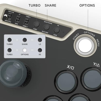 MAYFLASH Arcade Stick F300 Elite with Sanwa Buttons and Sanwa Joysticks for Switch/Switch 2, Xbox Series S/X, Xbox One, PS4, PS3, Windows, macOS, Steam Deck, Android and more