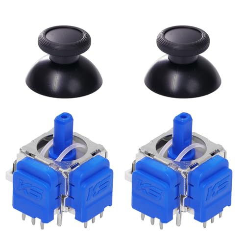 K-Silver TMR Joystick Replacement JS13 Pro Thumbsticks | No Drift, Thumbstick Repair Module with Caps, A Pair, For Switch Pro Controller - color: For Nentindo Switch Pro