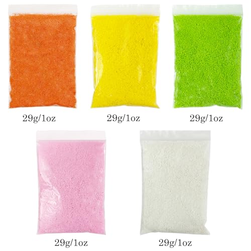 Cayway 5 Color Tree Powder Model, Simulation Tree Powder, Simulation Flower Modelling Powder, DIY Model Trees Basing Material Kit for Building Model Railway Fairy Garden Diorama Scenery - style: Style A