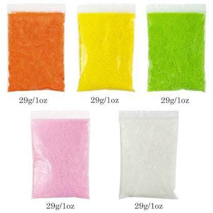 Cayway 5 Color Tree Powder Model, Simulation Tree Powder, Simulation Flower Modelling Powder, DIY Model Trees Basing Material Kit for Building Model Railway Fairy Garden Diorama Scenery - style: Style A