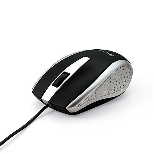 Verbatim Wired USB Computer Mouse - Corded USB Mouse for Laptops and PCs - Right or Left Hand Use, Silver 99741 - color: SILVER