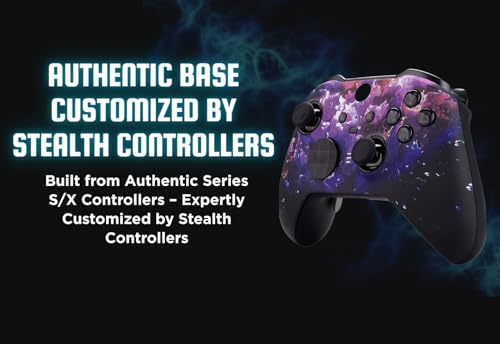 Stealth Controllers Wireless Controller for Xbox Series S, Xbox Series X, Xbox One - Soft Touch Feel - Custom Series S/X Controller (Dark Matter) - color: Dark Matter
