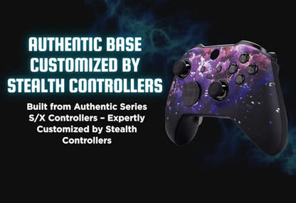 Stealth Controllers Wireless Controller for Xbox Series S, Xbox Series X, Xbox One - Soft Touch Feel - Custom Series S/X Controller (Dark Matter) - color: Dark Matter