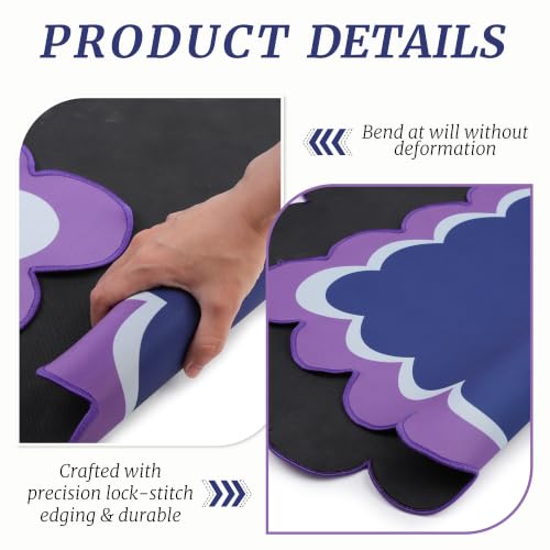 Mahjong Mat for Table 31.25"x31.25" - Anti-Slip American Mahjong Mat with Carrying Bag, Dice & Wind Indicator, Noise-Reducing Table Cover for Mahjong Poker Board Games, Blue - color: Blue
