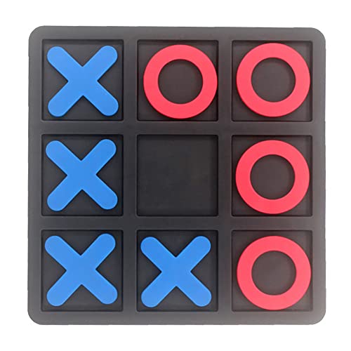 Tic Tac Toe Board Game, Classical Family Board Game | Children's Tic Tac Toe Game, Plastic tic tac Toe Game, Board Size 15 X 15 cm
