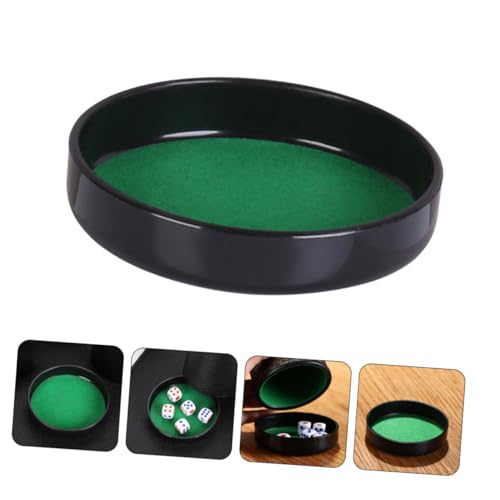 HANABASS 5pcs Dice Cup Stand Durable Base Replacement with Noise Reduction for Secure Fit Easy to Install Dice Cup Lid and Tray for Ktv Game Accessories