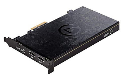 Elgato Game Capture 4K60 Pro - 4K 60fps capture card with ultra-low latency technology for recording PS4 Pro and Xbox One X gameplay, PCIe x4, Black