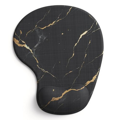 Office Mousepad with Gel Wrist Support - Ergonomic Gaming Desktop Mouse Pad Wrist Rest - Design Gamepad Mat Rubber Base for Laptop Computer -Silicone Non-Slip Special-Textured Surface (15MarbleB) - color: 15MarbleB