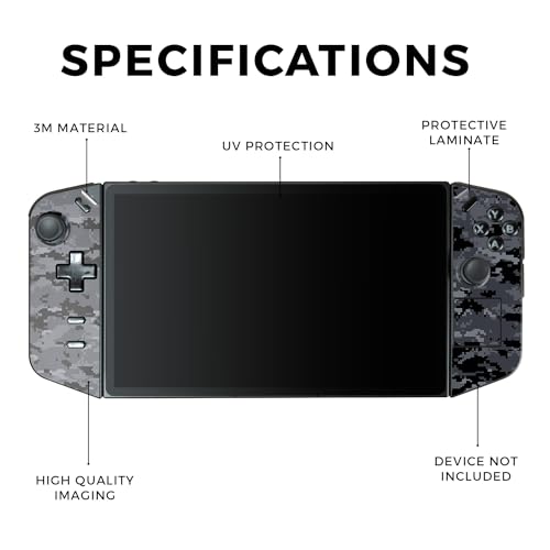 Gaming Skin Compatible with Lenovo Legion Go - Digital Camo - Premium 3M Vinyl Protective Wrap Decal Cover - Easy to Apply | Crafted in The USA by MightySkins - color: Digital Camo, style: Matte Finish