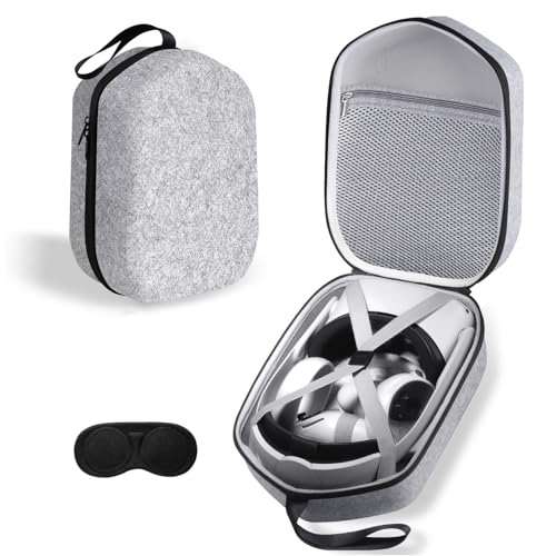 sarlar Large Space Hard Carrying Case Compatible with Meta Quest 3/3S/Quest 2 Official Elite Strap and BOBOVR M3/M2 Pro,KIWI Design, Saqico, VZNEK Head Strap with Battery and All Accessories - size: M/For 3rd Head Strap