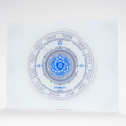 XVX Eternity White Glass Mouse Pad 4.0, Hard Mousepad for Gaming, Ultra-Smooth Micro-Etched Surface with Non-Slip Rubber Base (410mm*310mm)