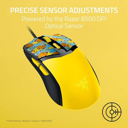 Razer Cobra Wired Gaming Mouse, 58g, Pokémon Edition | Gen-3 Optical Switches, Chroma RGB Lighting, Precise 8500 DPI Optical Sensor, 100% PTFE Mouse Feet, Speedflex Cable - color: Pokémon Edition
