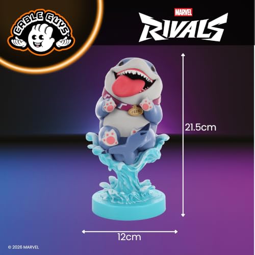 Cableguys Marvel Jeff the Land Shark Controller Holder & Phone Stand | Marvel Rivals Gaming Accessories for Room and Desk Setup, Compatible with Xbox, PlayStation & Standard Game Controllers