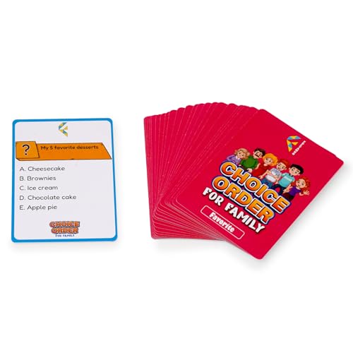 Choice Order, Family Games for Kids and Adults, Family Game Night Companion, Icebreaker Game