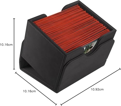 GameGenic Card Deck Box – Deck Box: Sidekick XL Black 100CT – Durable and Sturdy TCG, OCG Card Storage – Compatible with Pokemon Yugioh Commander and MTG Magic: The Gathering Cards - color: Black