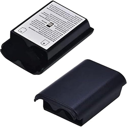 Dogxiong 2 Pack Battery Pack Cover for Xbox 360 Wireless Controller, Replacement Battery Pack Cover Shell Case for Xbox360 (Black) - color: 2Pcs Black