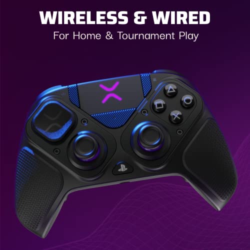 PDP Victrix Pro BFG Wireless Gaming Controller for Playstation 5 / PS5, PS4, PC, Modular Esports Gamepad, Remappable Buttons, Customizable Triggers/Paddles/D-Pad/Fightpad, PC App, Black - color: Black