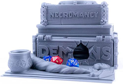Spell Books Dice Tower for All Dice Sizes. Perfect Dice Roller for Dungeons and Dragons, Tabletop RPG, Miniature Games and Board Games