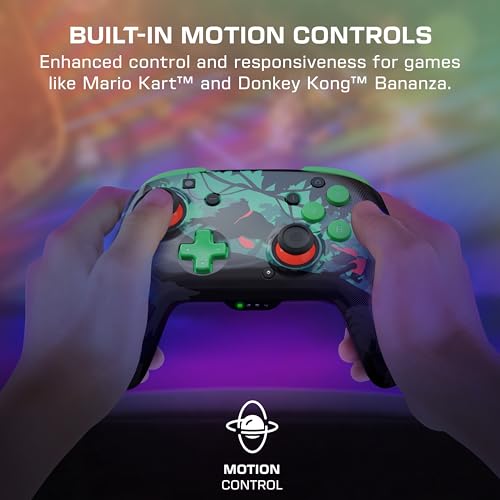Turtle Beach Rematch Wireless Controller Donkey Kong Nintendo Switch 2 | Nintendo Switch Lite, OLED, Image Shifting Design, Rechargeable 40-Hr Battery, 2 Mappable Back Buttons, Donkey Kong - color: Donkey Kong Reveal