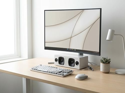 Audioengine A2 AIO (B2) Bluetooth Speaker – Premium Wireless Home Speaker | for Music Streaming from Phone, Tablet and Computer - White - color: Gloss White, style: Portable