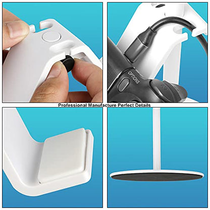 Controller Holder White, Headset Holder,Great 3 Tier Controller Headphone Organizer for All Headsets Xbox ONE 360 Switch PS4 PS5 (Elegant White) - color: Elegant White