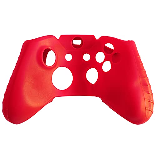 OSTENT Soft Protector Silicone Skin Case Cover Pouch for Microsoft Xbox One Controller Color Red - color: Red