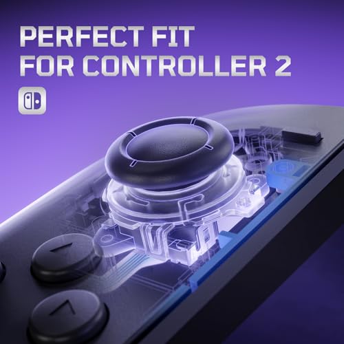 eXtremeRate Replacement 3D Joystick for Nintendo Switch 2 JoyCon, Controller Left Right Analog Stick Thumbsticks with Repair Tools for JoyCon 2, Multi-Colors Options - Clear - color: Clear