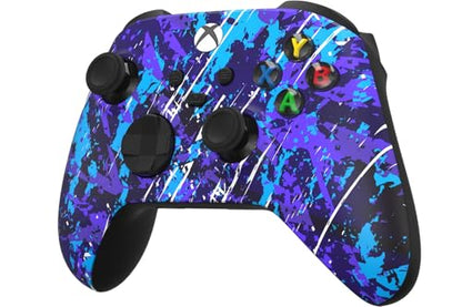 Custom Controllerzz Wireless Controller for Microsoft Xbox Series X/S & Xbox One - Custom Soft Touch Feel - Custom Series X/S Controller (X/S Midnight Surge) - color: X/S Midnight Surge