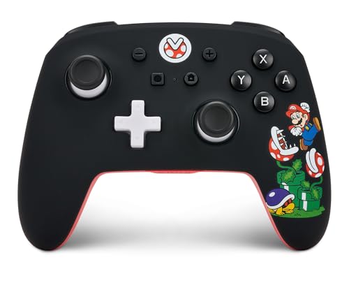 PowerA Enhanced Wireless Controller for Nintendo Switch/Switch 2 / Switch Lite/OLED Model - Mario Mayhem - Gamepad, game controller, Officially Licensed (Amazon Exclusive) - color: Mario Mayhem