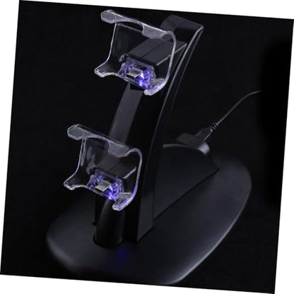 Controller Charger Charging Station Dual USB Charging Dock for Pro Slim Controllers with Led Indicator for Gamepad Storage