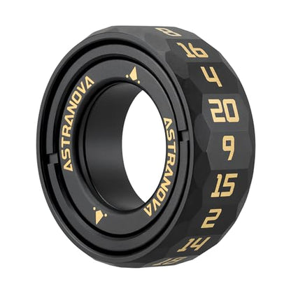 Unique D20 Dice Ring Spinning Top Jewelry - Zinc Alloy RPG Gaming Accessory with Rotating Dice D20, Geek Gift for Tabletop Gamers (Black) - color: Black