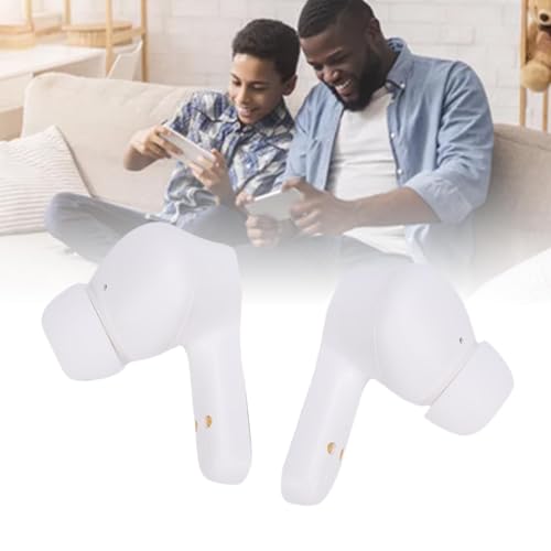 Wireless Gaming Earbuds, 2.4GHz Bluetooth 5.3 Earbuds, Low Latency with ENC Mic, Ideal for VR 2, Steam, ROG All, Claw, Legion Go, PC, Tablet, Laptop & Phone (White) - color: White