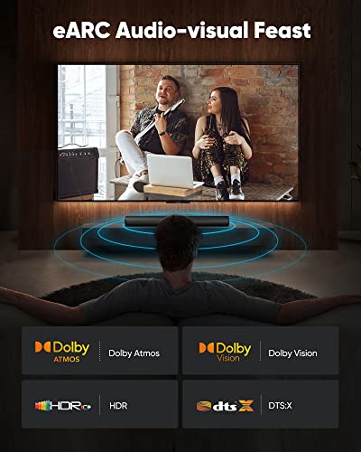 Highwings 8K Long HDMI Cable 20FT/6M 48Gbps, 2.1 High Speed HDMI 8K60Hz 4K120Hz 144Hz eARC HDR HDCP 2.2 2.3 Compatible for Gaming, PS5 and Monitor - size: 20 feet