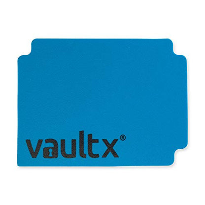 Vault X Large Standard Deck Box with 150 Black Sleeves, fits 100+ Sleeved Trading Cards (Blue) - color: Blue