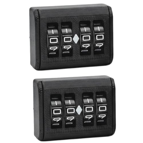 2PCS MTG Life Counter, 4-Digit Wheel Trackers Single/Dual Player Modes | Board Game Counter 0-9999 Single Player and 0-99 Dual Player Modes, for Card and Tabletop Games (Black_2PCS) - color: Black_2pcs