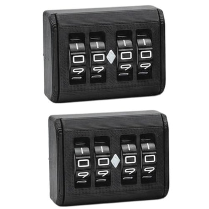 2PCS MTG Life Counter, 4-Digit Wheel Trackers Single/Dual Player Modes | Board Game Counter 0-9999 Single Player and 0-99 Dual Player Modes, for Card and Tabletop Games (Black_2PCS) - color: Black_2pcs