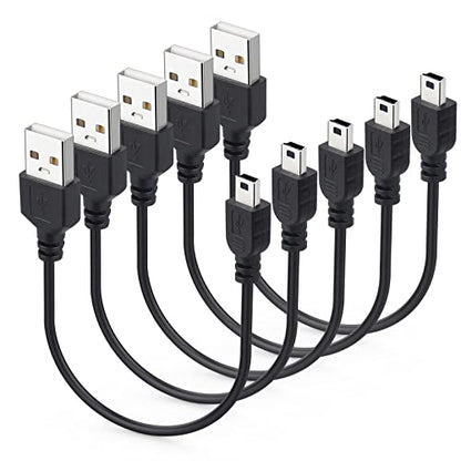 Smays Mini USB Cable 1ft 5-Pack Bulk, Short Mini 5p USB Charger Cord - size: 1 Feet 5-Pack