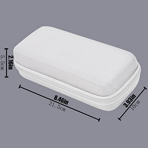 Aenllosi Storage Case for Blaze Evercade EXP/Blaze Evercade EXP-R, White | Hard shell construction, Water-resistant design, Impact-resistant design, Protective case only - style: For Exp/Exp-r Handheld