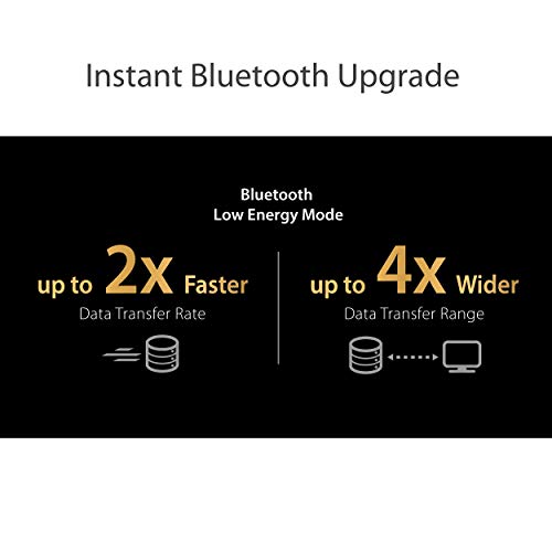 ASUS USB-BT500 초소형 디자인의 USB 어댑터, 블루투스 5, 블루투스2.1/3.x/4.x와 역 호환, TAA 준수 (USB-BT500)